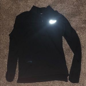 nike black pullover half zip
